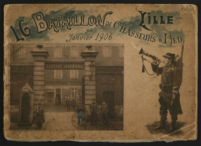 Cantonnement du 16ème Bataillon de chasseurs à pied : album de photographies.