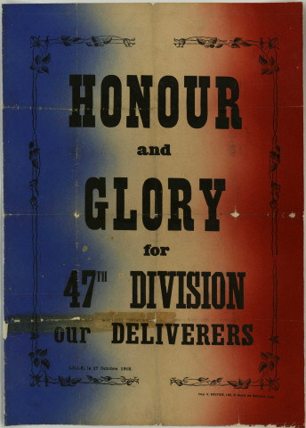 Libération. - Hommage à la 47ème division anglaise: 1 affiche
