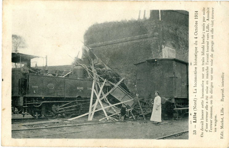 Lille. - Locomotive historique du 4 Octobre 1914.