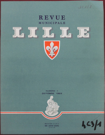 Couverture de la première revue municipale publiée en 1952. Archives municipales de Lille - 1C1/1