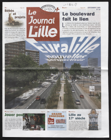 Le Journal de Lille n°45 - Euralille, nouvelles perspectives. Le boulevard fait le lien