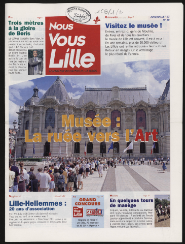 Nous Vous Lille n°10 - Musée : la ruée vers l'Art. Visitez le musée !