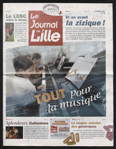 Le Journal de Lille n°50 - Tout pour la musique ! Et en avant la zizique !