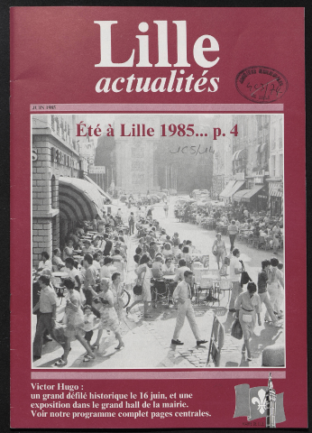 Lille Actualités - Été à Lille 1985 ; Victor Hugo