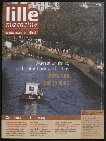 Lille magazine n°9 - Avec vue sur jardins, avenue Jouhaux et bientôt boulevard Lebas