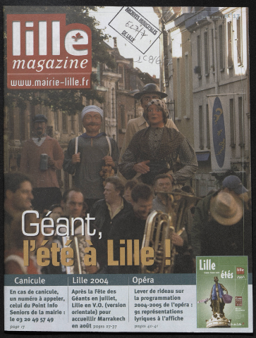 Lille magazine n°17 - Géant, l'été à Lille !