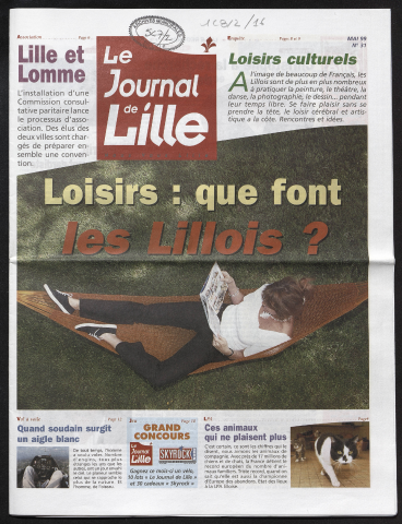 Le Journal de Lille n°31 - Loisirs : que font les Lillois ? Loisirs culturels