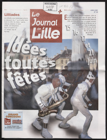 Le Journal de Lille n°54 - 15, 16, 17 et 21 juin, idées toutes fêtes !