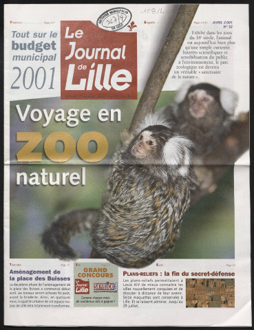 Le Journal de Lille n°52 - Voyage en zoo naturel