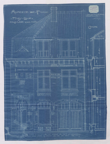 Angle 128 rue de Rivoli, 2 rue nouvelle [rue Greuze prolongée].