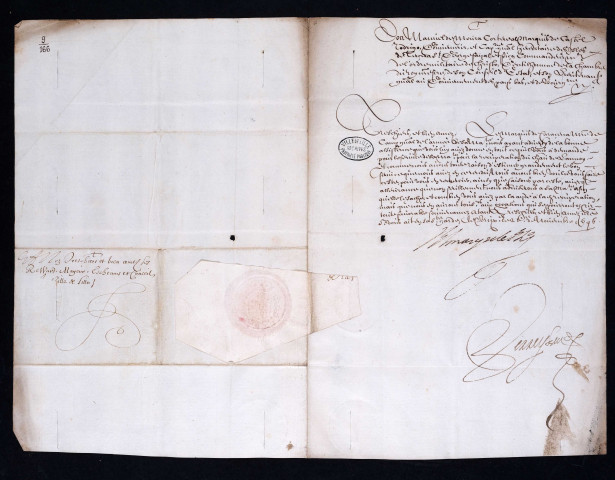 Lettre du marquis de Castel-Rodrigo au Magistrat le remerciant du concours donné au marquis de Caracena lors de la reprise du château de Lannoy (25 novembre 1646).