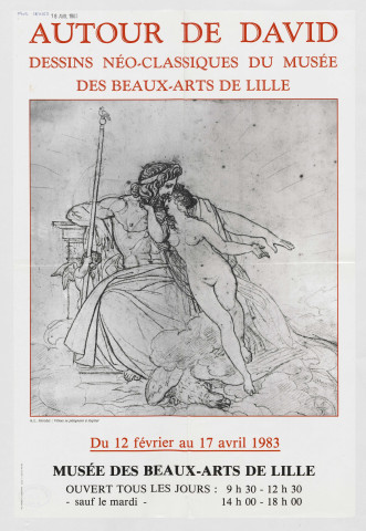 Musée des Beaux-Arts. Autour de David. Dessins néo-classiques et exposition.