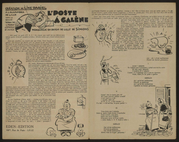 L'poste à galène, paroles Simons