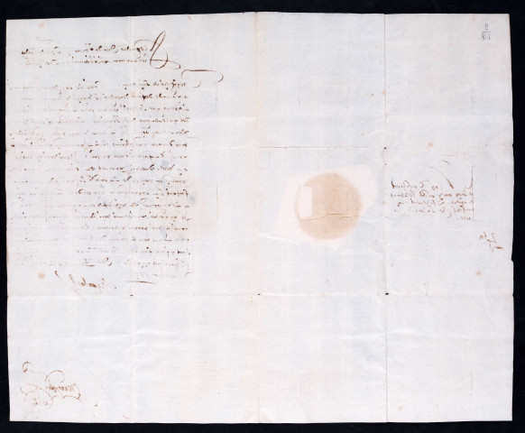 Lettres à cachet du prince de Parme accréditant le comte de Mansfeld comme gouverneur intérimaire des Pays-Bas pendant le séjour du prince aux armées (14 novembre 1591).