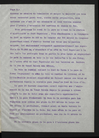 Projet de M. Delory, député