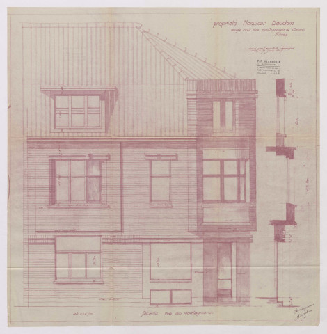 Angle 44 rue Cabanis, 29 rue des Montagnards.