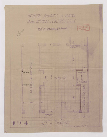 18 rue Nicolas Leblanc.