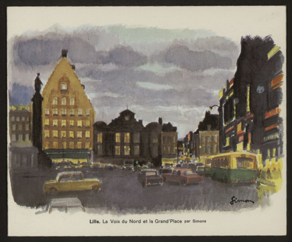 Cartes aquarellées.