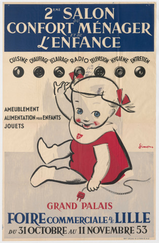 Foire Commerciale de Lille. 2ème Salon du confort ménager et de l'enfance