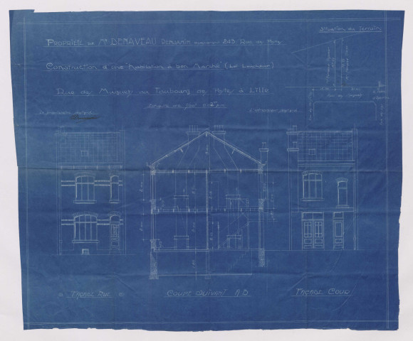 14 cité jardin, rue des Muguets.