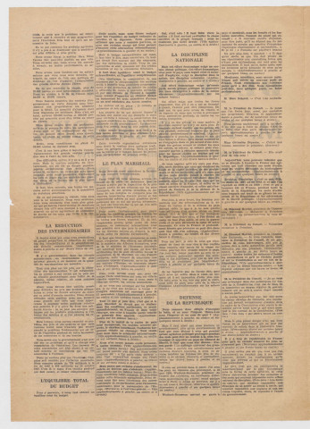 Déclaration de P. Ramadier, président du Conseil, à l'Assemblée Nationale. Séance du 28 octobre 1947.
