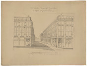 Percement de la rue de la Gare, vue perspective du projet présenté par la Ville.