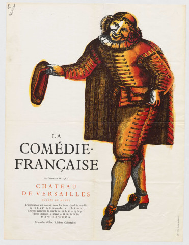 La Comédie Française. Avril-novembre 1962. Château de Versailles.