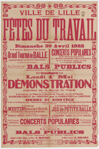 Fête du travail 1922.