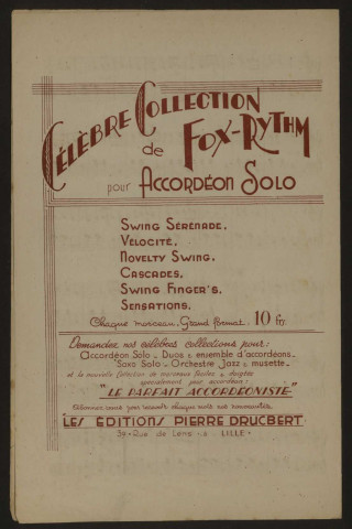 La madrilène, musique Pierre Drucbert et Edmond Pellemeulle