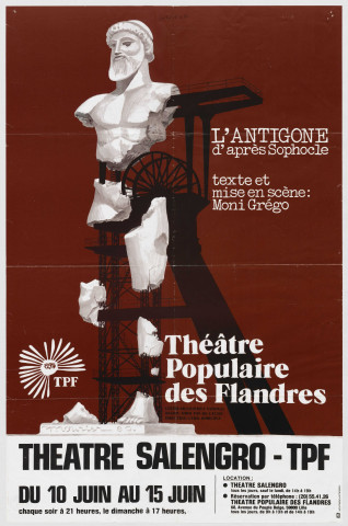 Théâtre Salengro. L'Antigone, d'après Sophocle.