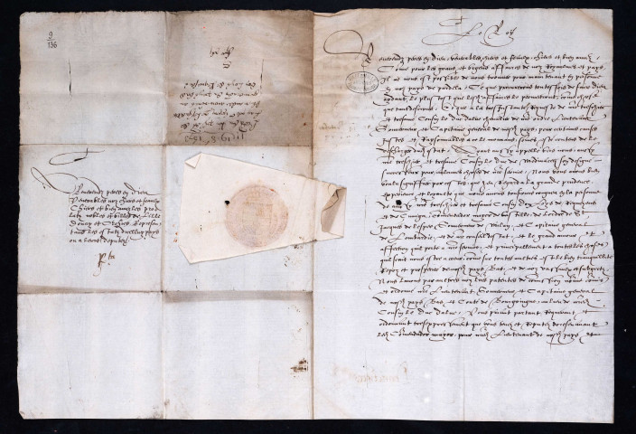 Notification par le roi d'Espagne de la nomination de Louis de Requesens, gouverneur des Pays-Bas, en remplacement du duc d'Albe (19 octobre 1573).