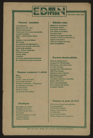 Elle s'appelle Françoise, paroles Simons, musique V. Marceau et Edmond Pellemeulle