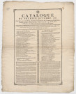 Catalogue des noms et surnoms et demeures des 65 barbiers, perruquiers, baigneurs-étuvistes