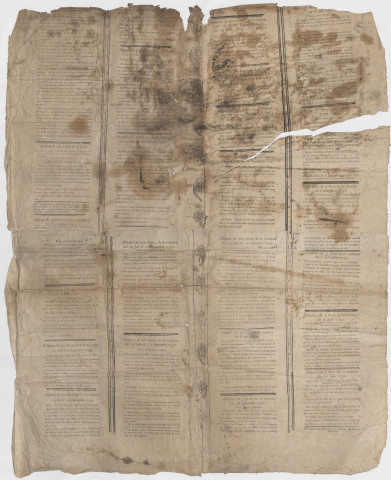 Tableau indicatif de tous les faux assignats existant