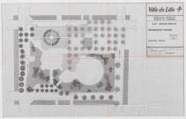 Jardin des Olieux (rues Monge, Lamartine, d'Avesnes et de Seclin). - Création, inauguration, suivi