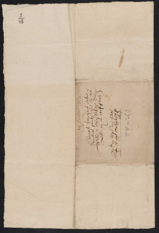 Mandement de la régente des Pays-Bas à Denis Delecambe dit Gantois, lieutenant de la Gouvernance, sur le placard monétaire se terminant par une clause sur la non-confiscation (19 juillet 1563).