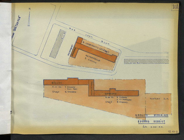 Groupe Edouard Herriot (écoles Andréa Chénier, Séverine, Béranger), rue Léon Blum