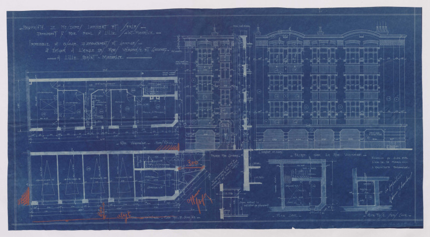 Angle 48 rue Gounod, 17 rue Véronèse.