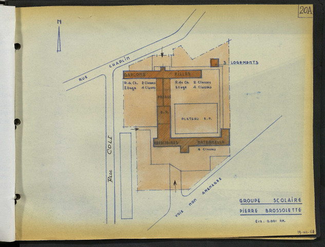 Groupe Pierre Brossolette (écoles Georges Guynemer, Hélène Boucher, Maria Montessori), rue Chaplin