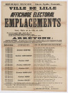 Affichage électoral. Emplacements. Arrêté du 25 octobre 1919.