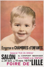 Foire internationale de Lille. Salon du confort ménager de la femme et de l'enfant. Exposition de chambres d'enfants et concours du "plus joli berceau"