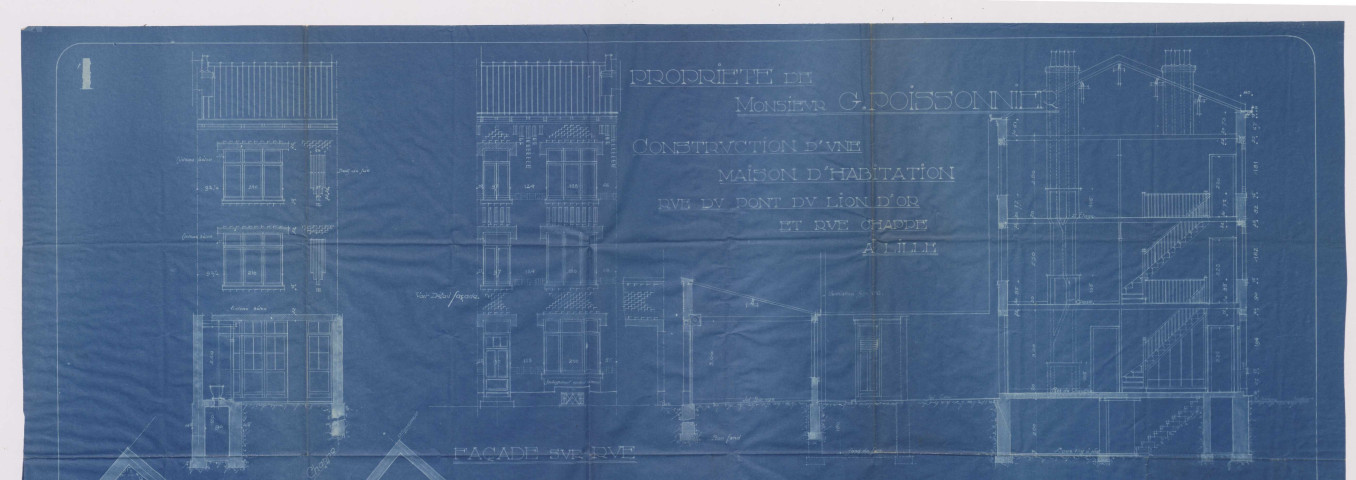 68 rue du Pont du Lion d'Or, retour 6 rue Chappe.