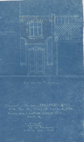 Angle 66 rue du Marais de Lomme, 26 rue Fourier.