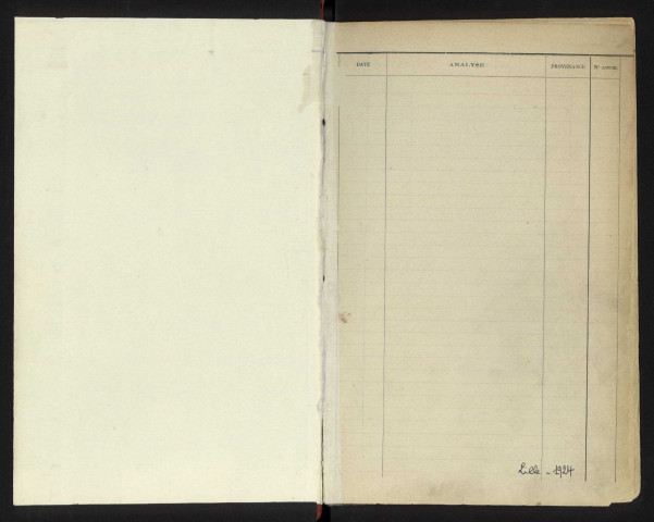 Inventaire chronologique des Pièces aux Titres