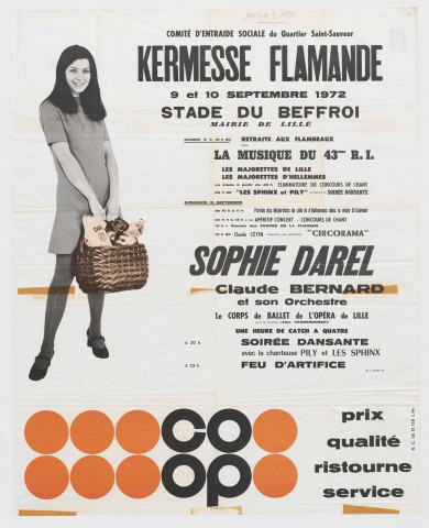 Lille Saint-Sauveur. Kermesse flamande organisée par le Comité d'Entre'Aide Sociale du Quartier Saint-Sauveur au stade du beffroi