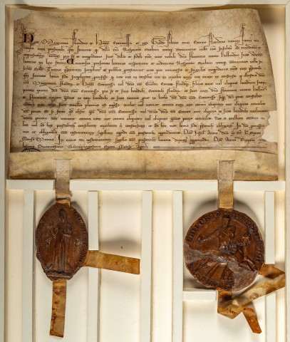 Promesse faite par le Magistrat de Lille d'entretenir la paix entre la comtesse de Flandre et Florent, tuteur de Hollande. (mars 1257).