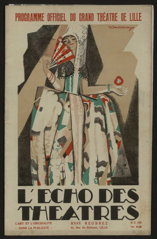 Programmes illustrés par Simons de spectacles et manifestations non réalisées par Simons