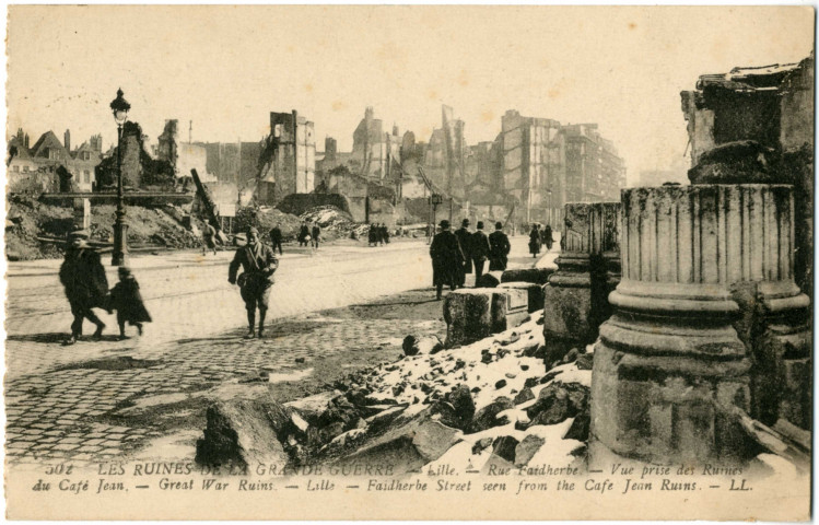 Lille. - Les ruines de la Grande Guerre