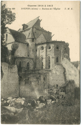 Soupir (Aisne). - Ruines de l'église