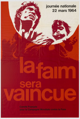 Campagne mondiale contre la faim. Journée nationale le 22mars 1964.